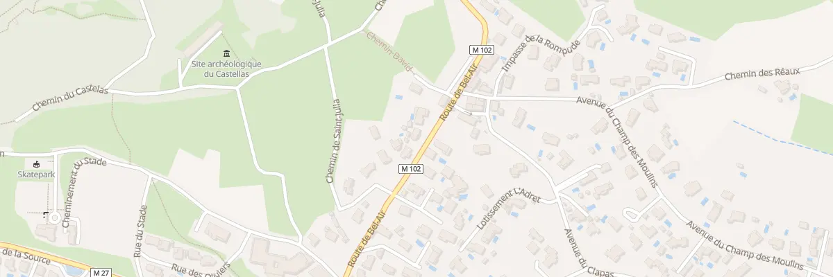Plan du 17 Rte de Bel Air à Murviel-lès-Montpellier