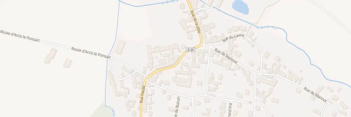 Plan du 10 Rue Haute à Crugny