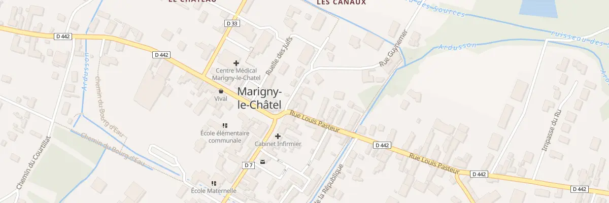 Plan du 3 Rue Louis Pasteur à Marigny-le-Châtel