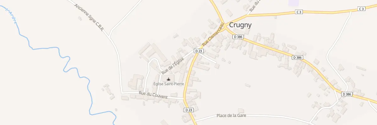 Plan du 11 Rue Clemenceau à Crugny