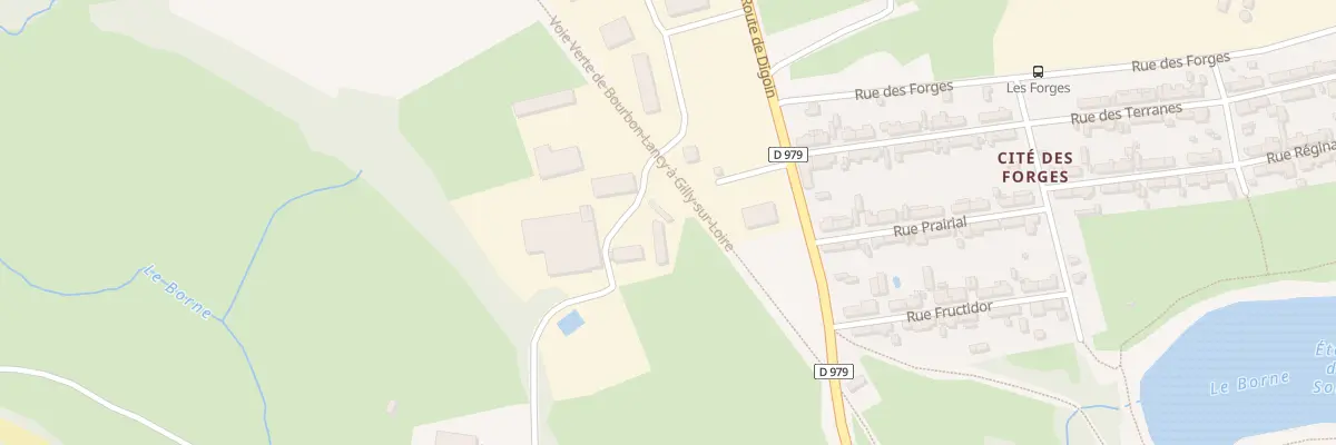 Plan du 9001 Les Forges à Bourbon-Lancy