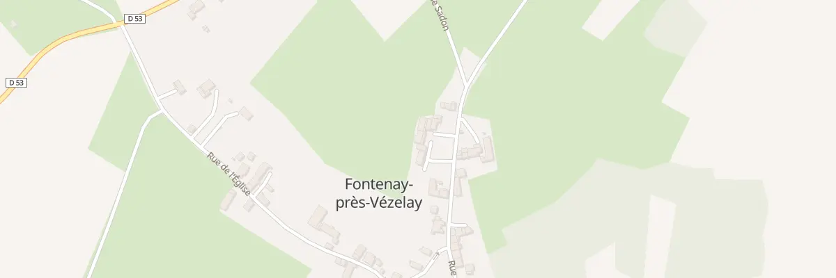 Plan du 12 Rue de Vezelay à Fontenay-près-Vézelay