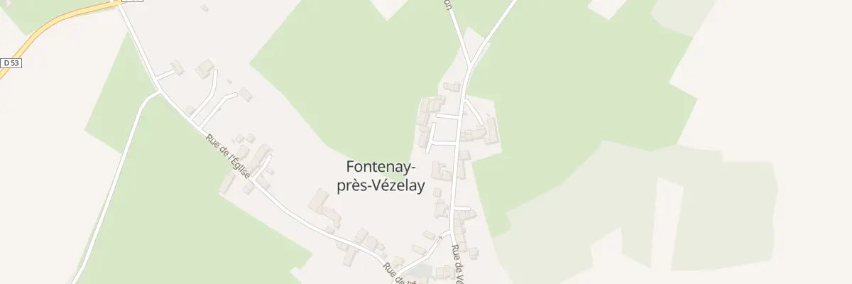 Plan du 12 Rue de Vezelay à Fontenay-près-Vézelay