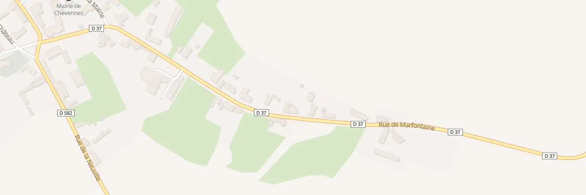 Plan du 21 Rue de Marfontaine à Chevennes