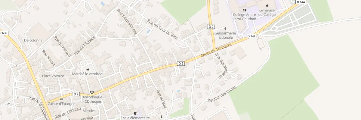 Plan du 71 Rue du Gen Leclerc à Vermenton