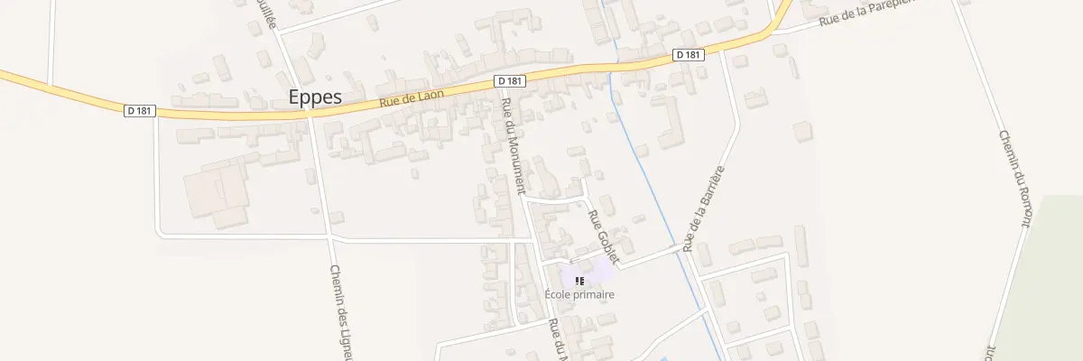 Plan du 95 Rue du Monument à Eppes
