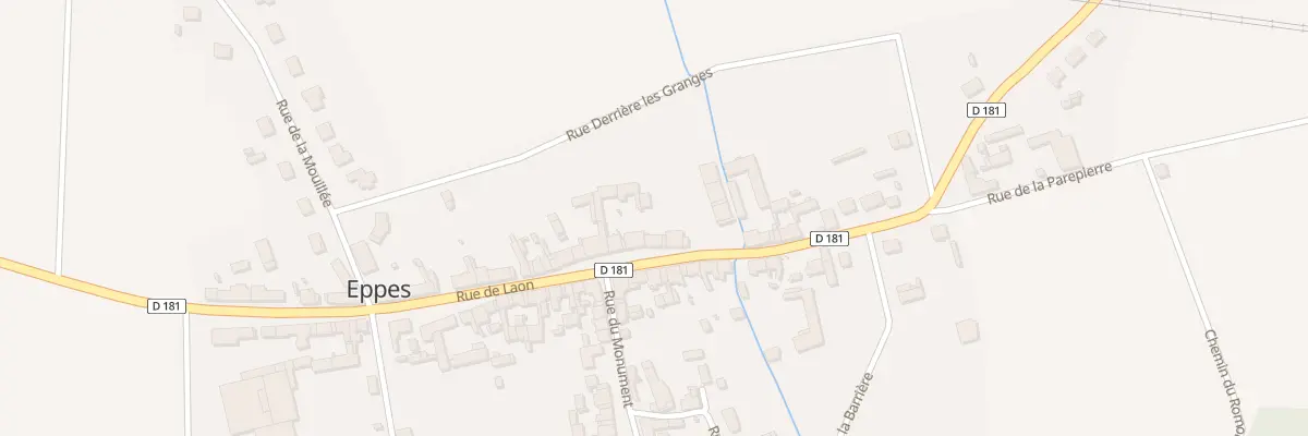 Plan du 45 Rue de Sissonne à Eppes