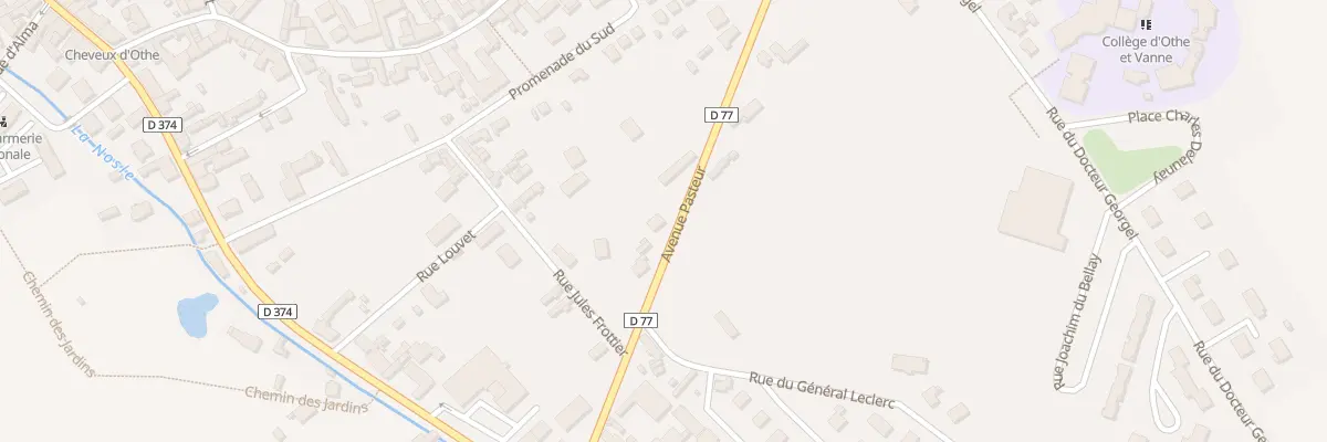 Plan du 3B Av Pasteur à Aix-Villemaur-Pâlis