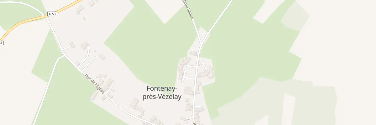 Plan du 8 Rue de Vezelay à Fontenay-près-Vézelay