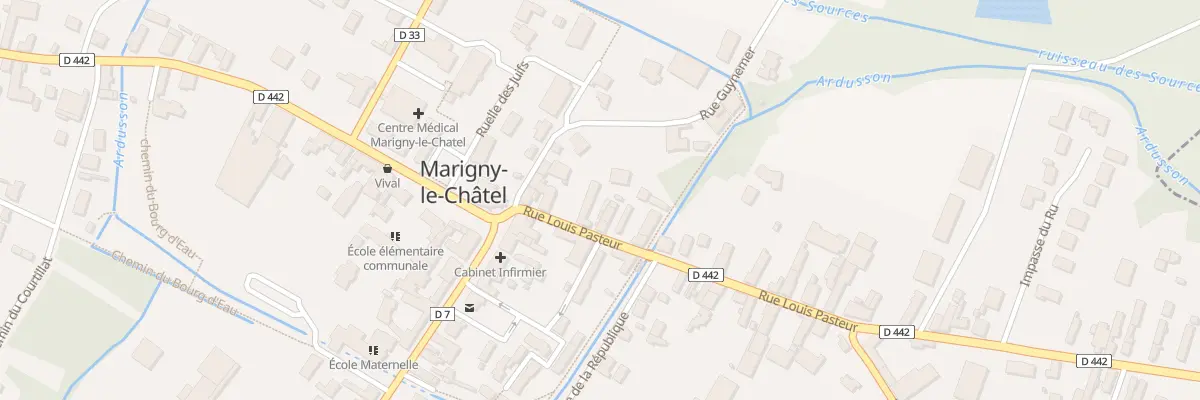 Plan du 7 Rue Louis Pasteur à Marigny-le-Châtel