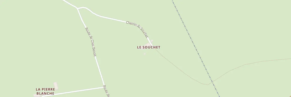 Plan du 8 Che du Souchet à Châtelus