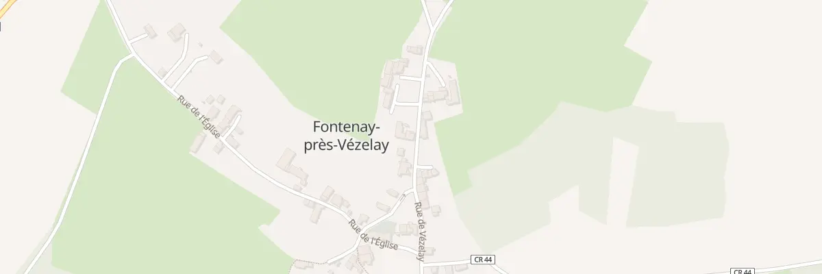 Plan du 14 Rue de Vezelay à Fontenay-près-Vézelay