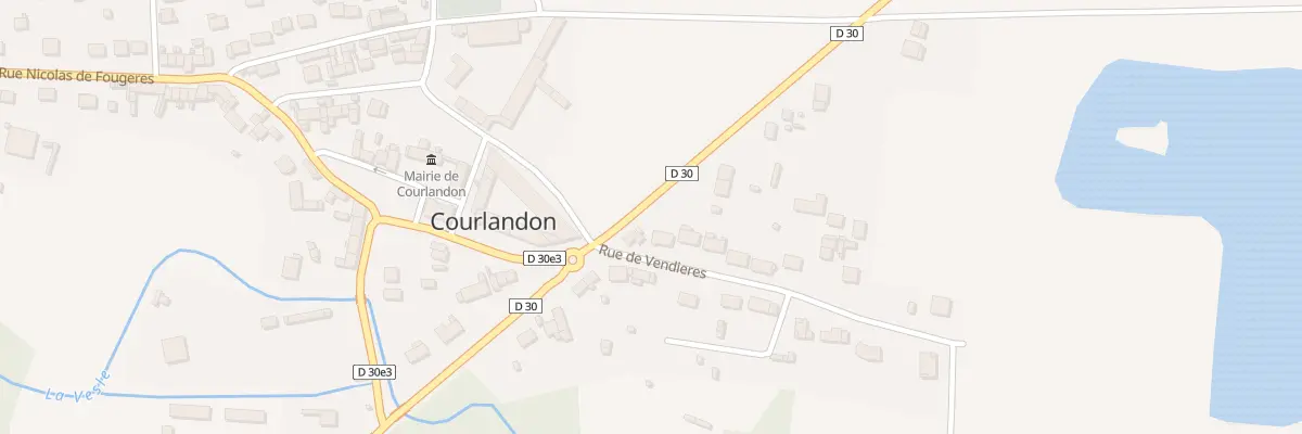 Plan du 16 Rue du Vieux Chateau à Courlandon