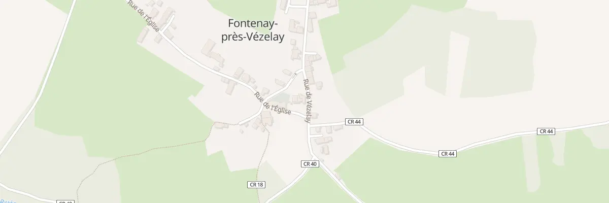 Plan du 20 Rue de Vezelay à Fontenay-près-Vézelay