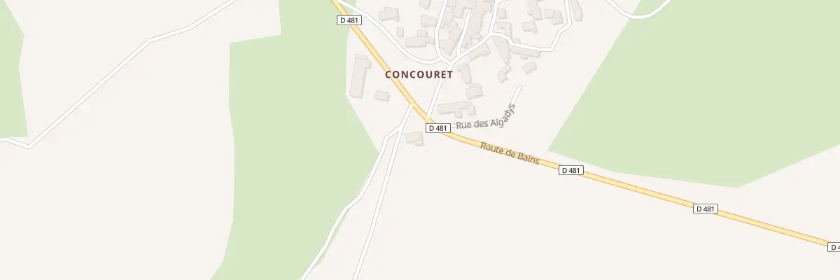 Plan du 1 Rte de Bains à Vergezac