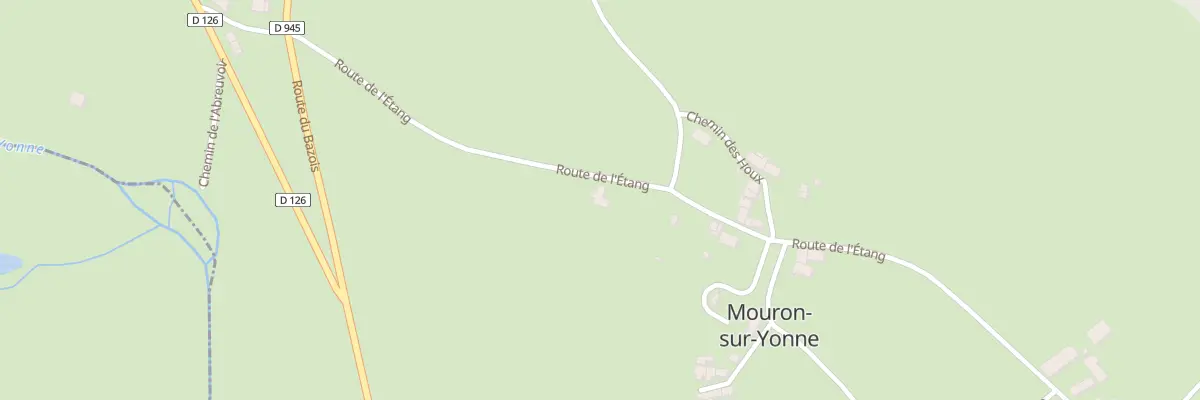 Plan du 2 Rte de l’Étang à Mouron-sur-Yonne