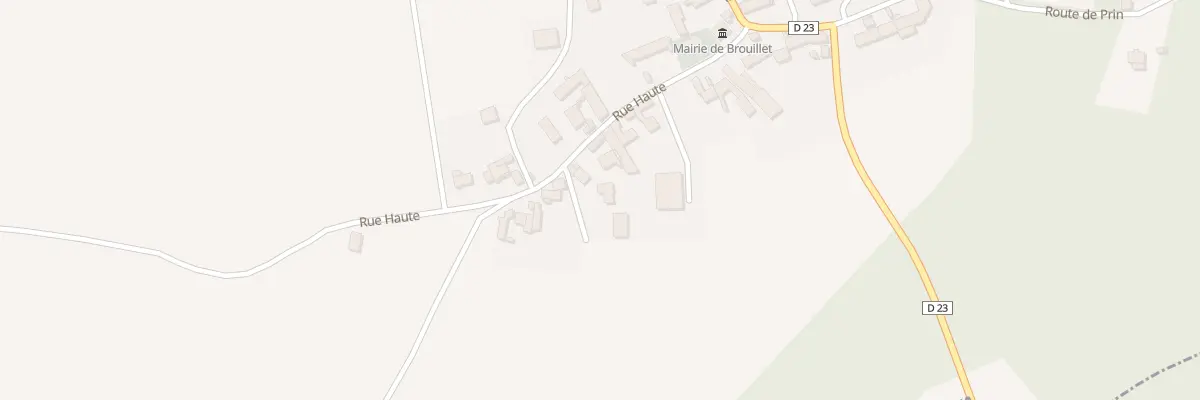 Plan du 15 Rue Haute à Brouillet