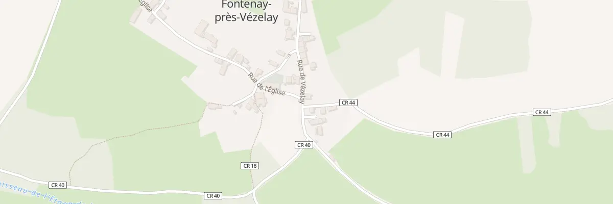 Plan du 27 Rue de Vezelay à Fontenay-près-Vézelay