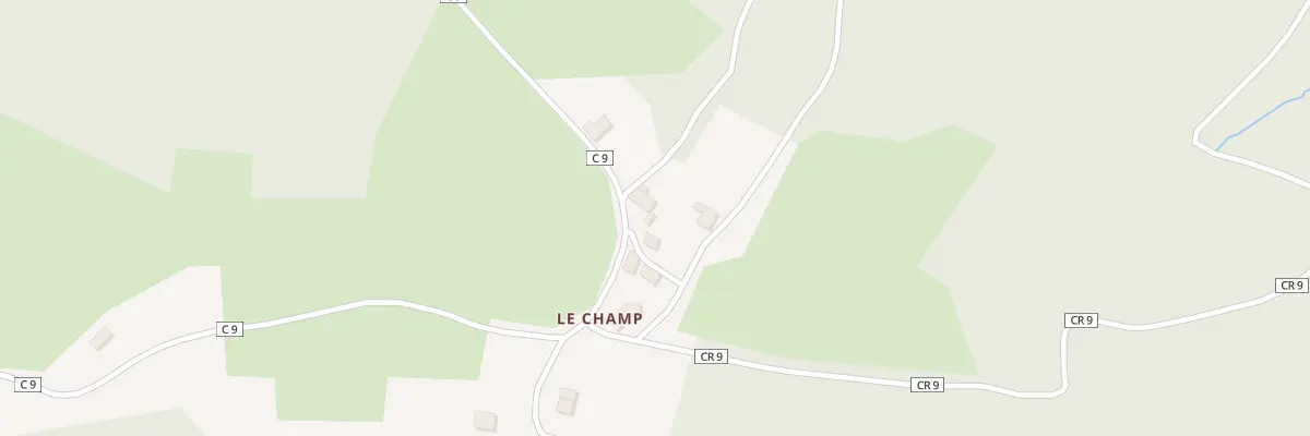 Plan du 9 Le Champ à Malvières