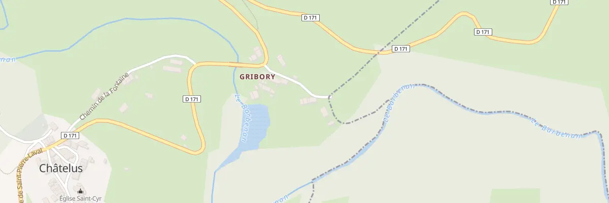 Plan du 14 Che de Gribory à Saint-Pierre-Laval