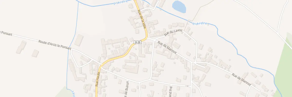 Plan du 2 Pl de la Ville à Crugny