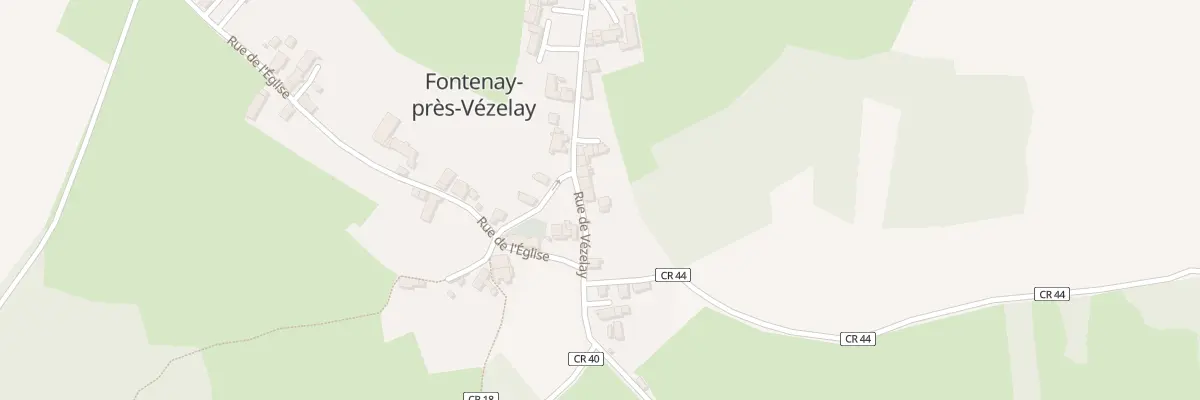 Plan du 23 Rue de Vezelay à Fontenay-près-Vézelay