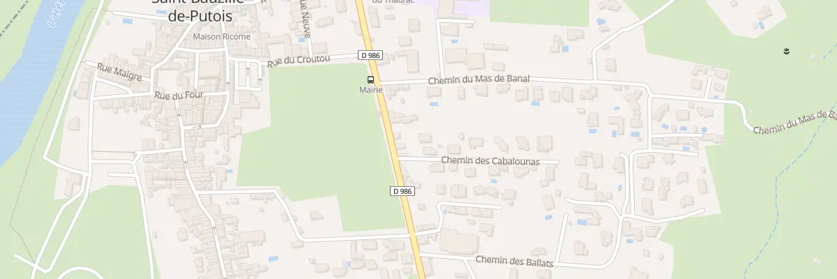 Plan du 1293 Av du Chemin Neuf à Saint-Bauzille-de-Putois