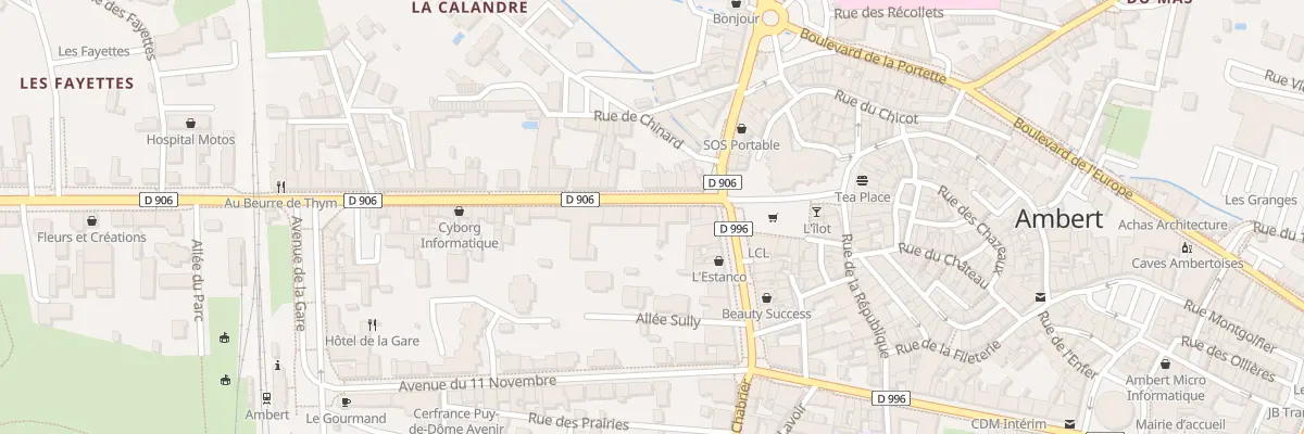 Plan du 9 Av Maréchal Foch à Ambert