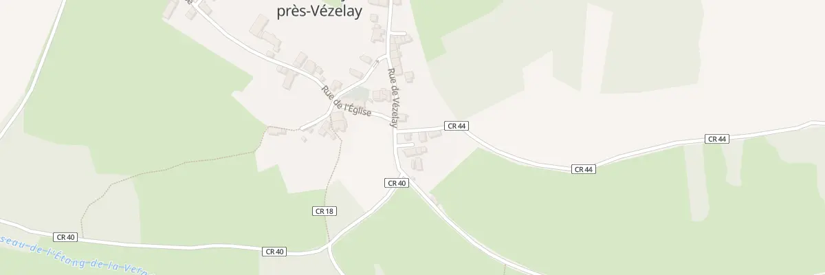 Plan du 29 Rue de Vezelay à Fontenay-près-Vézelay
