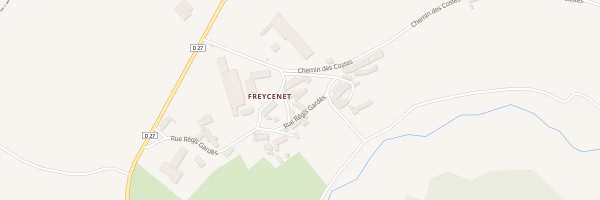 Plan du 9001 Rue de l’Assemblee-Freycenet à Lissac