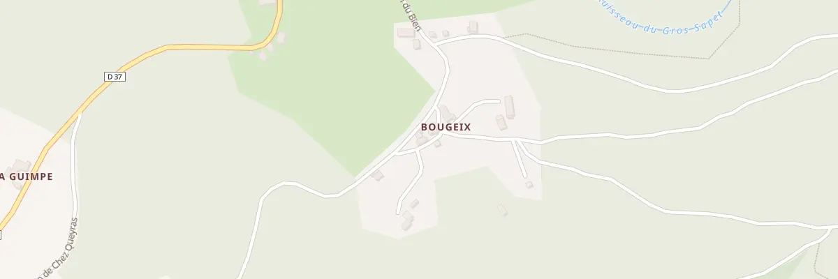 Plan du 5373 Bougeix au Brugeron