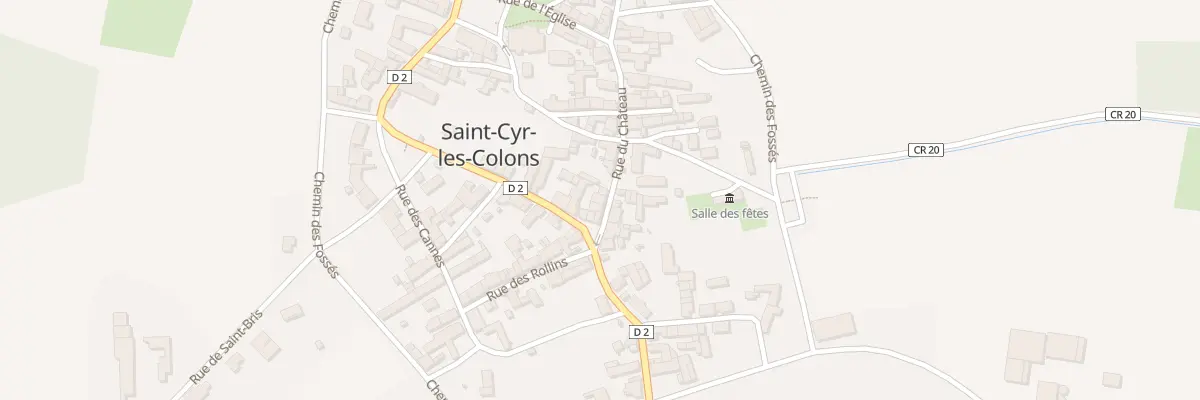 Plan du 3 Rue du Château à Saint-Cyr-les-Colons