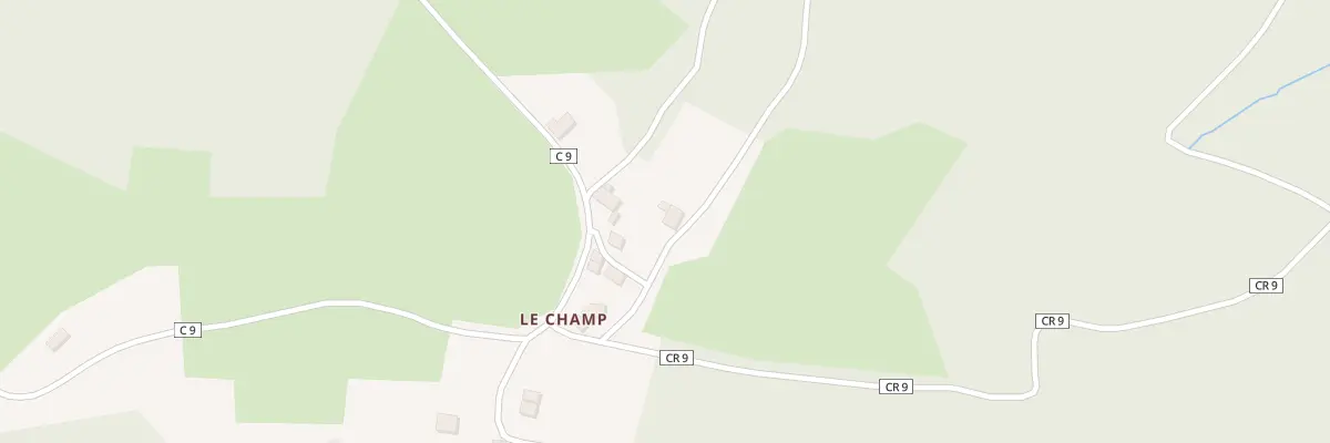 Plan du 5034 Le Champ à Malvières