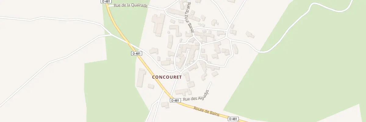 Plan du 5133A Concouret à Vergezac