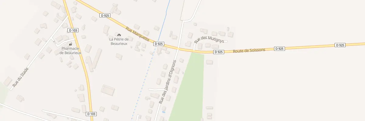 Plan du 1 Rue des Jard Oignons à Beaurieux