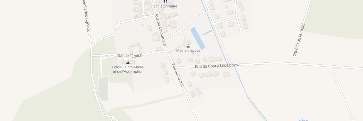 Plan du 25 Rue de Coucy-les-eppes à Eppes