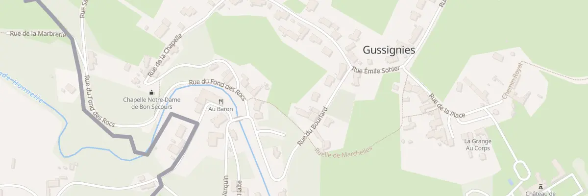 Plan du 2 Rue du Bourlard à Gussignies