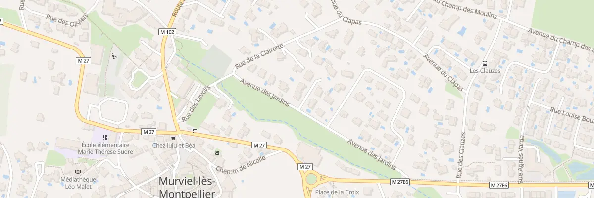 Plan du 7 Av des Jardins à Murviel-lès-Montpellier