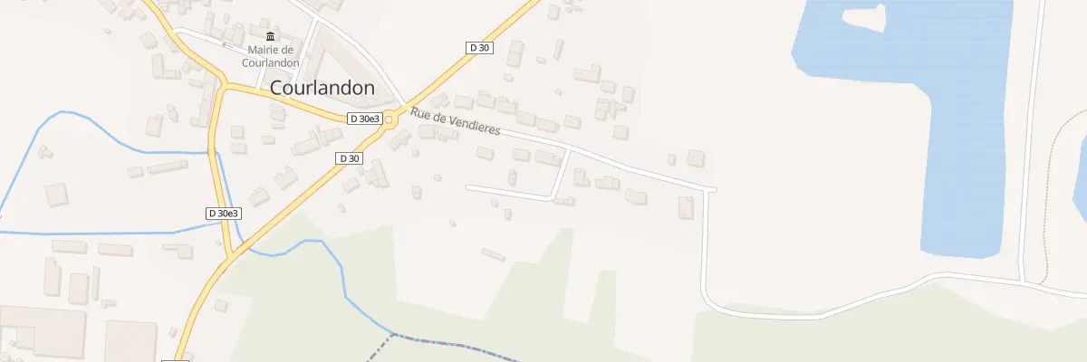 Plan du 8 Rue de Vendieres à Courlandon
