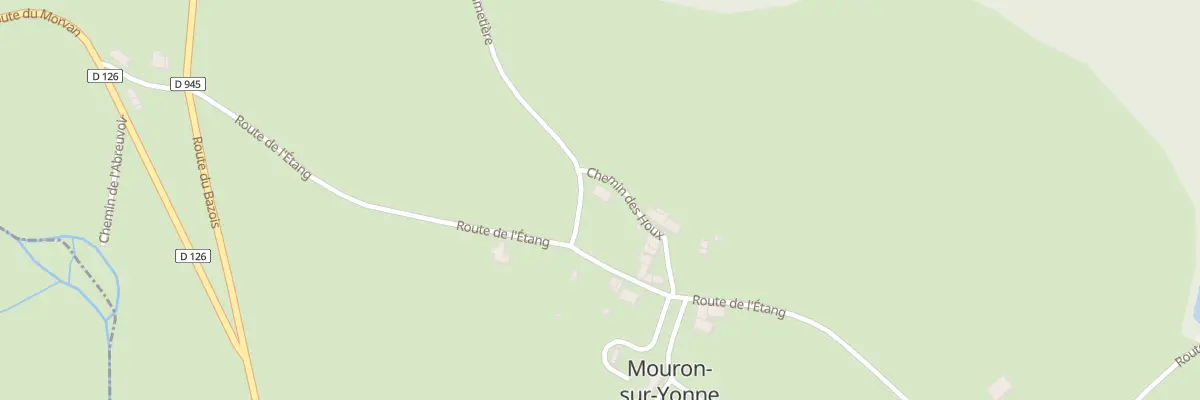 Plan du 2 Rte du Cimetière à Mouron-sur-Yonne