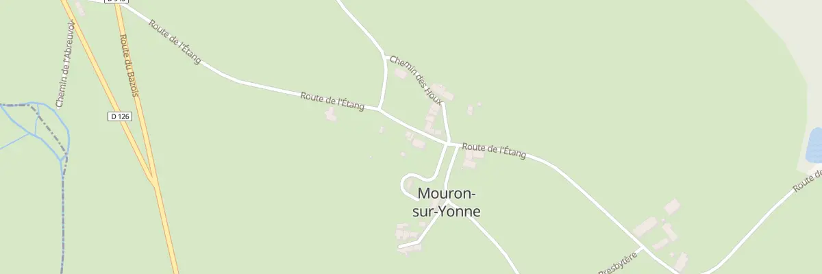 Plan du 40 Le Bourg à Mouron-sur-Yonne