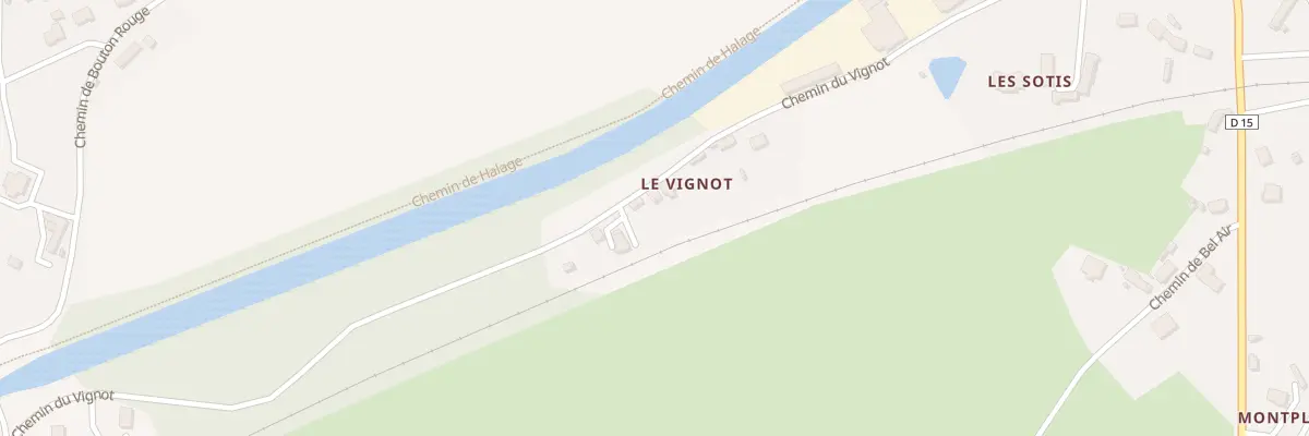 Plan du 29 Che du Vignot à Diou
