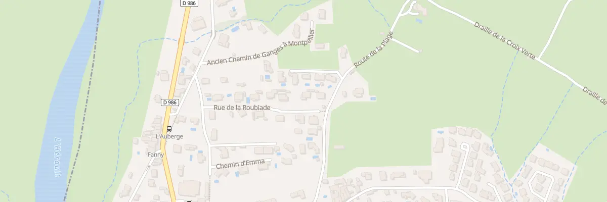 Plan du 185 Che La Roubiada à Saint-Bauzille-de-Putois