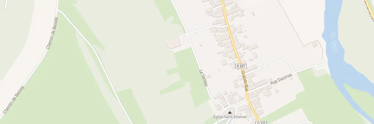 Plan du 85 Le Sentier à Bessy-sur-Cure