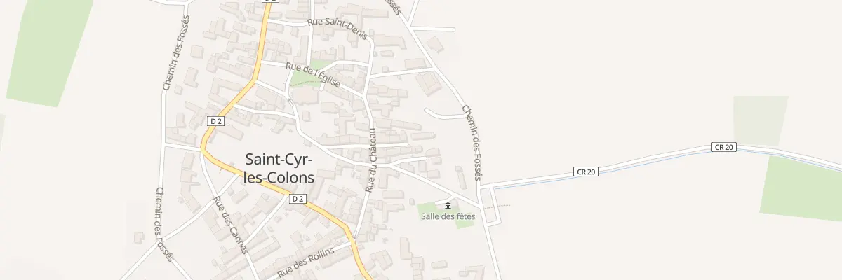 Plan du 14 Rue du Château à Saint-Cyr-les-Colons
