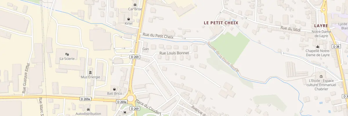 Plan du 6 Rue Louis Bonnet à Ambert