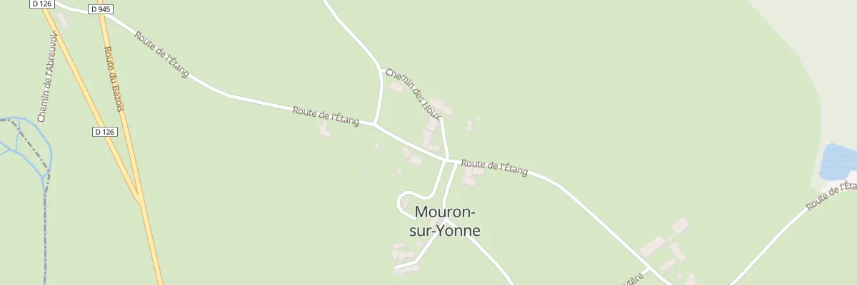 Plan du 1 Che des Houx à Mouron-sur-Yonne