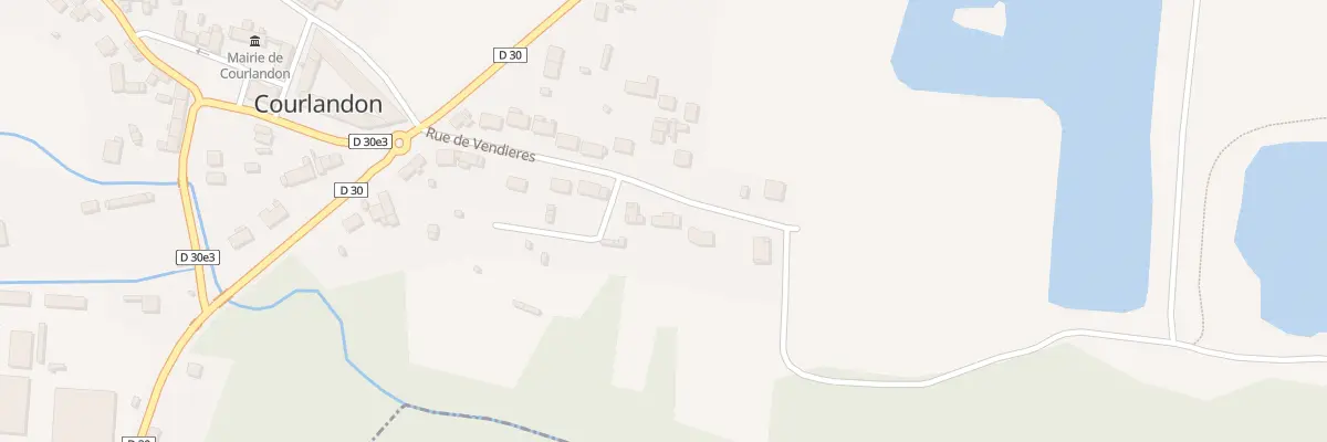 Plan du 12 Rue de Vendieres à Courlandon