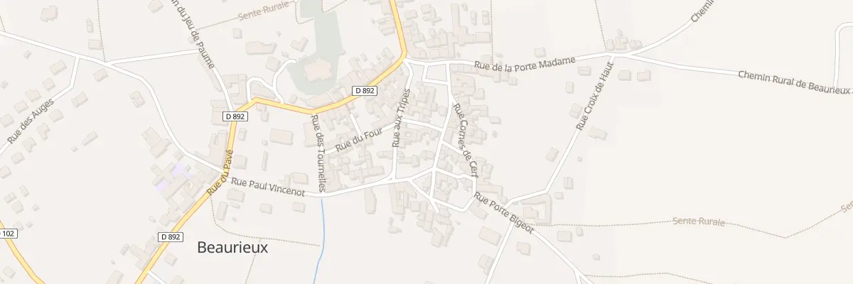 Plan du 2 Rue du Petit Puits à Beaurieux