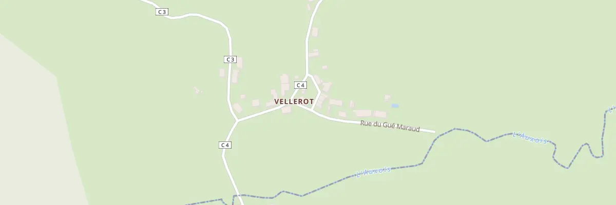 Plan du 33 Vellerot à Cervon
